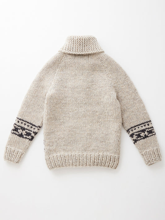 e & c.53b Lily Zip Up Sweater (Light Gray)