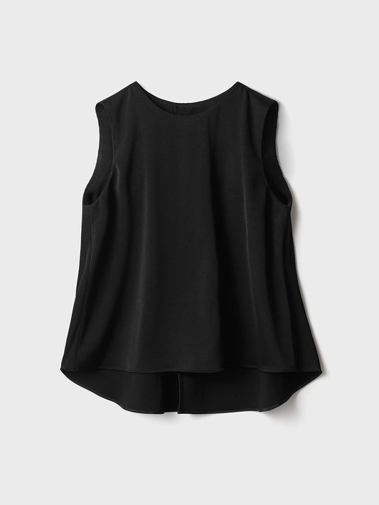 【Pre-order】 Silky Satin Georgette Shell Tops