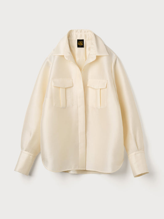 【Limited Stock】Double Cloth Organdie Shirts Jacket