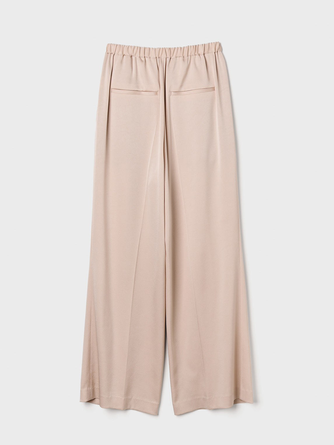 【Limited Stock】 Silky Satin Georgette Tuck Pants