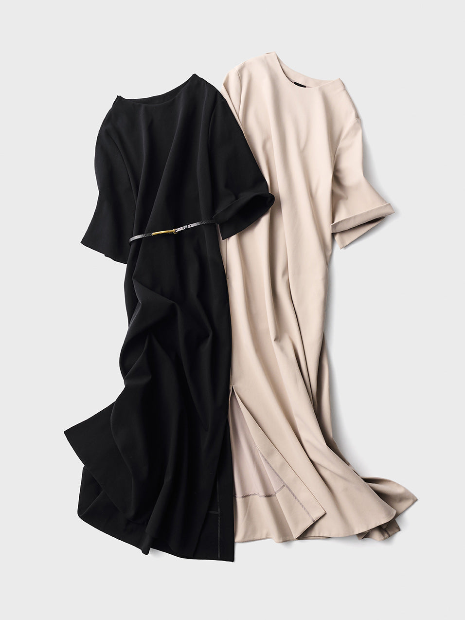 Double Russell Jersey Maxi Dress