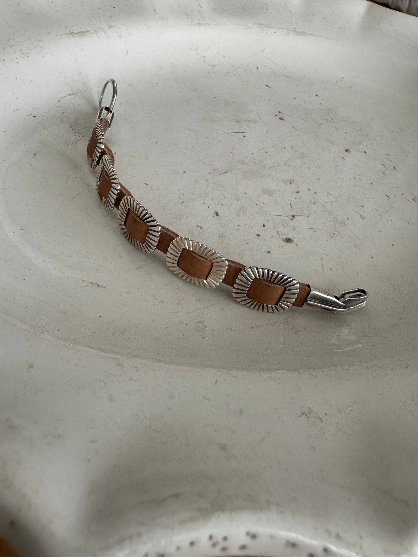 【By Order】Leather Concho Blacelet