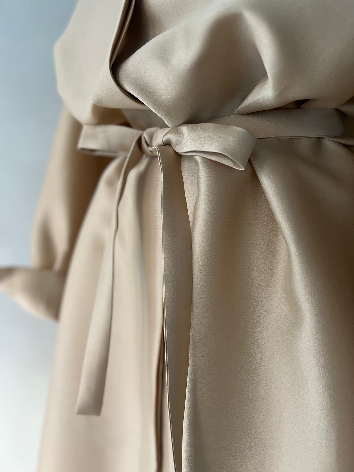 【Limited Stock】 Double Cloth Organdie Shirt Dress Coats
