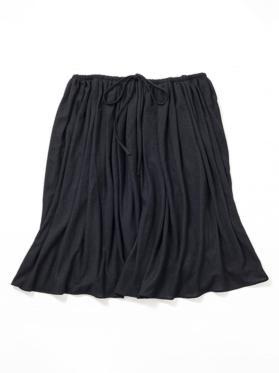 Knee Length Flared Skirt (Black)