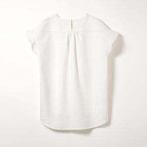 *sold out Frill Sleeve Tops (Off-white)