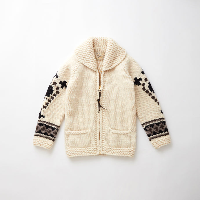 *sold out e&c.66 Cross Zip Up Sweater (Ivory)