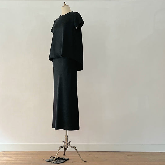 【Restock soon】Satin Georgette Pencil Skirt