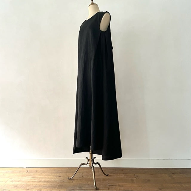 【Restock】French Linen Back Ribbon Dress