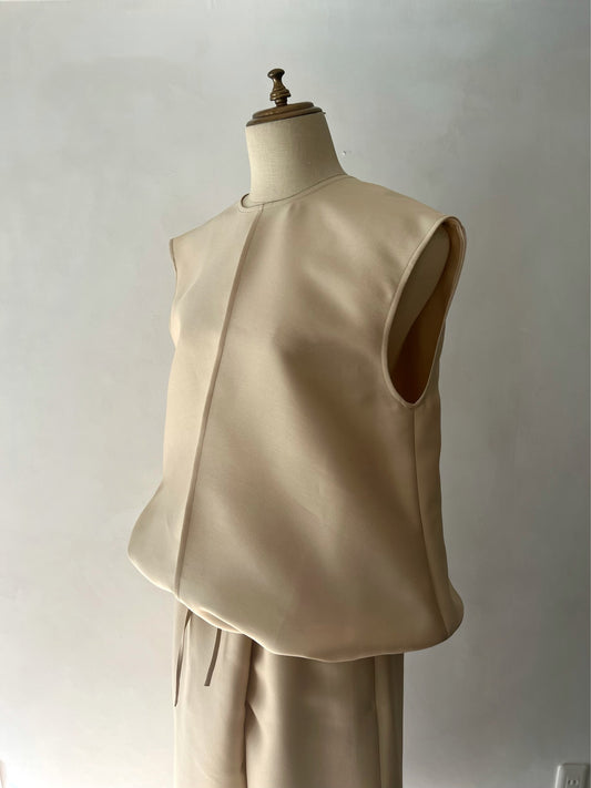 【Only few left】Double Cloth Organdie Balloon Shell Tops