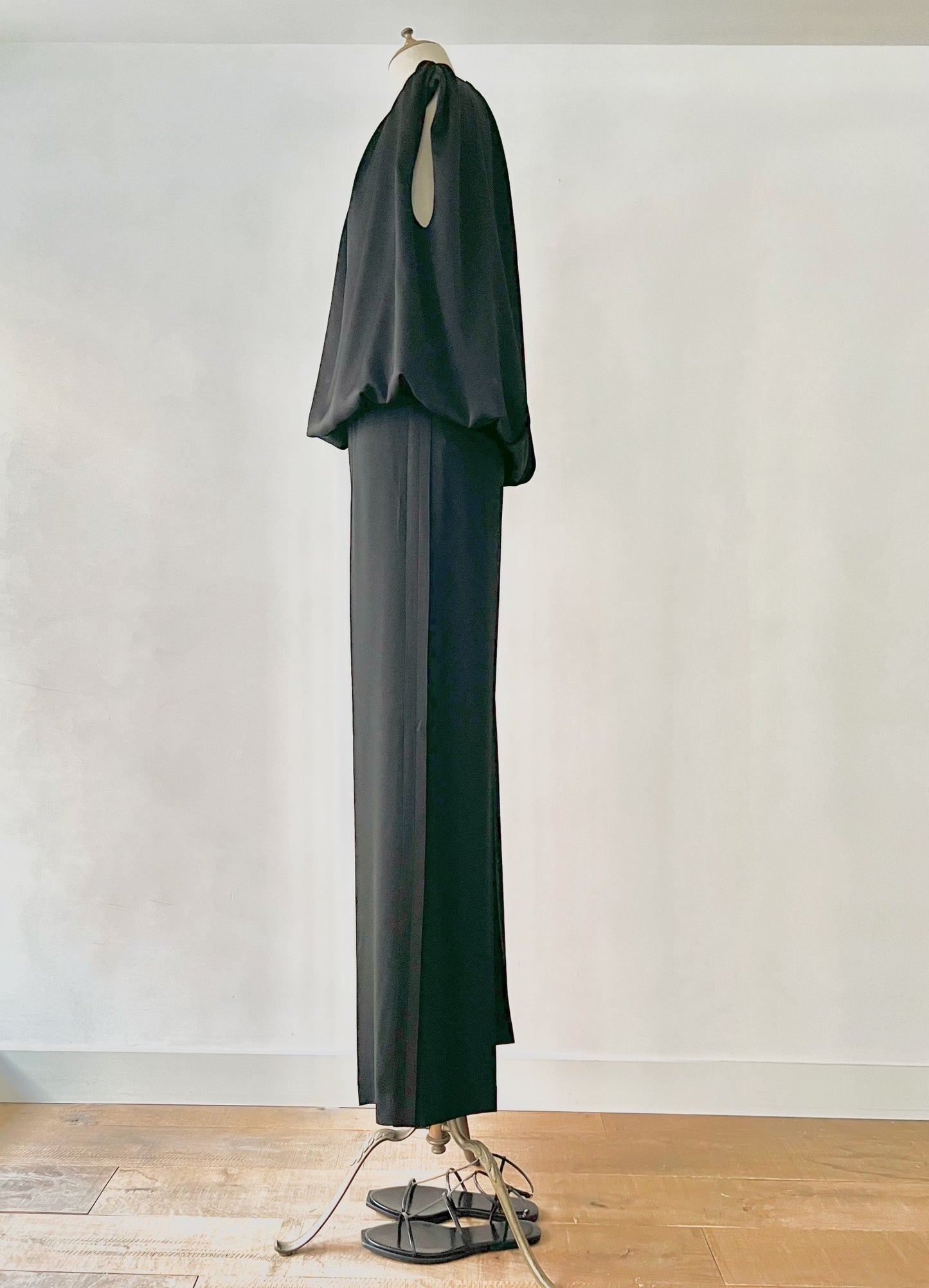 【Limited Stock】 Satin Georgette Drape Tops