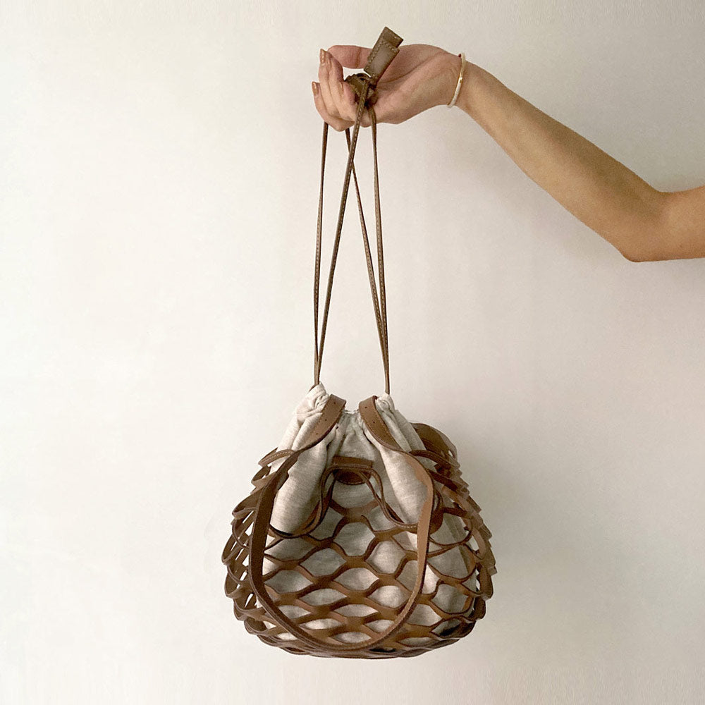 Only a few left [New Release] multi-way mesh bag mini (Copper  