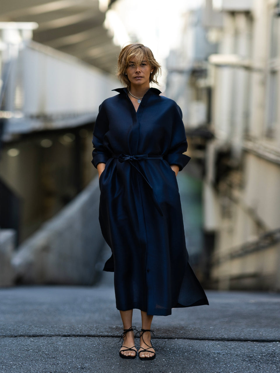 【Restocked】 Double Cloth Organdie Shirt Dress Coats