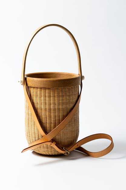 【By Order】Nantucket Open  Basket With Strap〈OAK〉