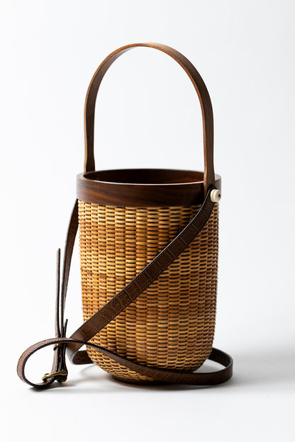 【By Order】Nantucket Open Basket With Strap 〈WALNUT〉