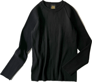 残りわずか*Mixed Rib Knit Pullover