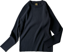 画像をギャラリービューアに読み込む, 残りわずか*Mixed Rib Knit Pullover