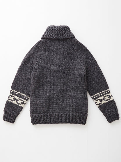 【Limited Stock】e&c.53g Lily Zip Up Sweater (Charcoal x Ivory)