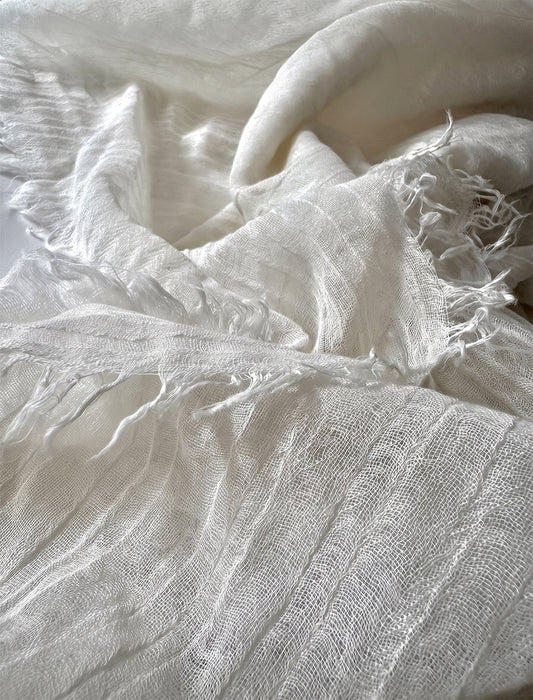【Special Order】金井工芸×edit & co. Cashmere Stole（White）