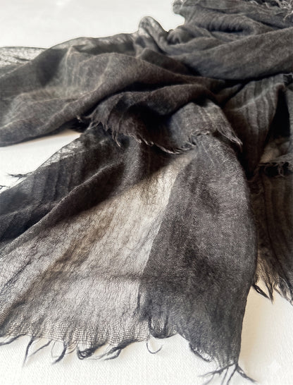 【By Order】金井工芸×edit & co. Cashmere Stole（BLACK）