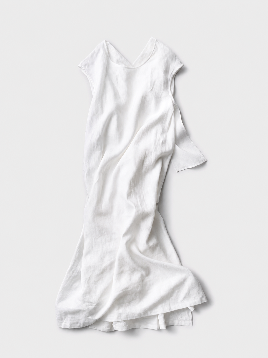 【Limited Stock】French Linen Back Ribbon Dress