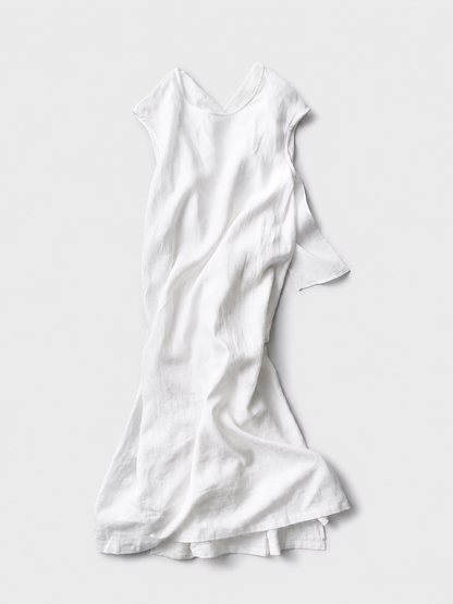 【Limited Stock】French Linen Back Ribbon Dress