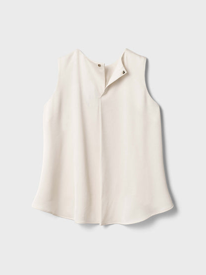 【Pre-order】　Silky Satin Georgette Shell Tops