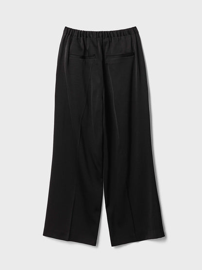 【Pre-order】　Silky Satin Georgette Tuck Pants