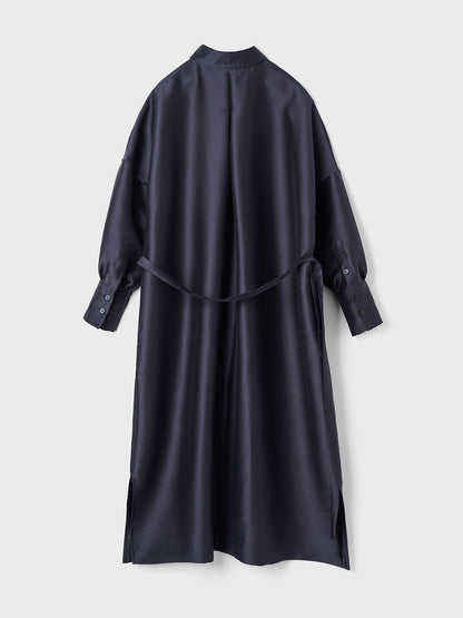 【Limited Stock】 Double Cloth Organdie Shirt Dress Coats
