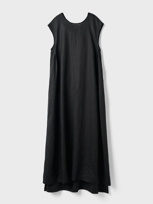 【Limited Stock】French Linen Back Ribbon Dress