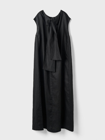 【Restock】French Linen Back Ribbon Dress