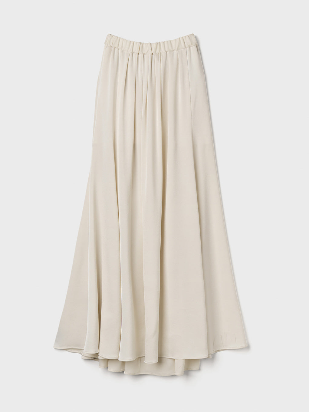 【Limited Stock】  Silky Satin Georgette Maxi Gather Skirt