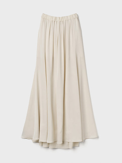 【Limited Stock】  Silky Satin Georgette Maxi Gather Skirt