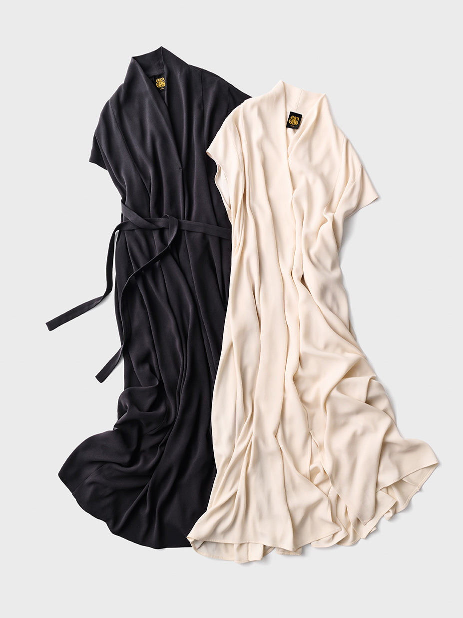 【Limited Stock】 Back Satin Tent Dress