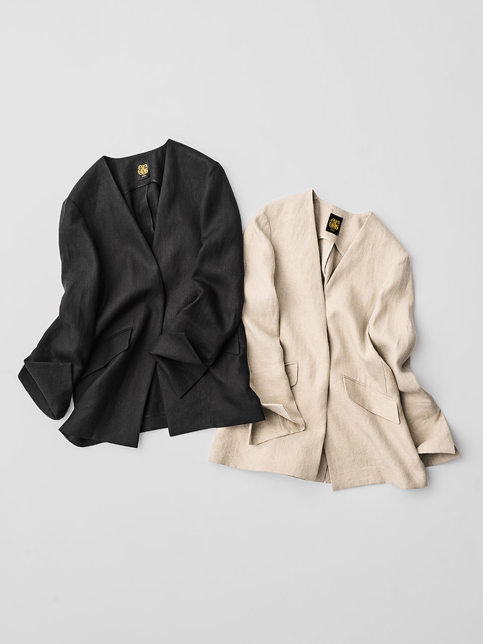 【Pre-order】French Linen Collarless Jacket