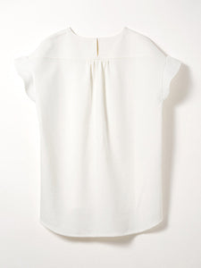 *Restock Frill Sleeve Tops (Off-white)