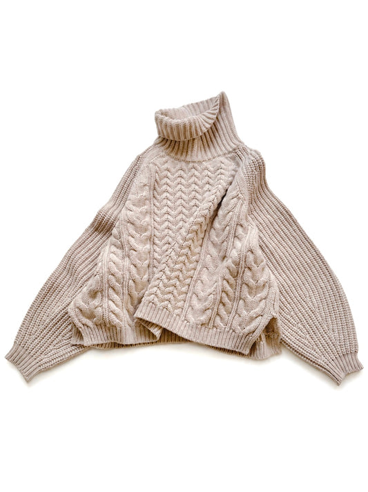 【Made to Order】Mixed Cable Aran Sweater