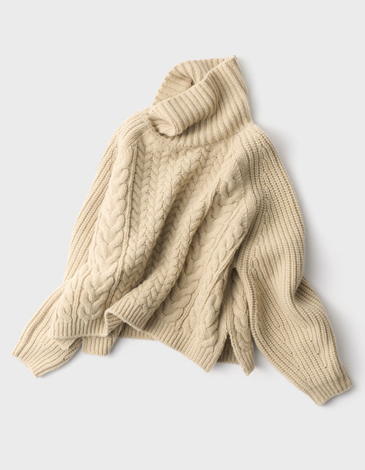 【Pre-order】Mixed Cable Aran Sweater