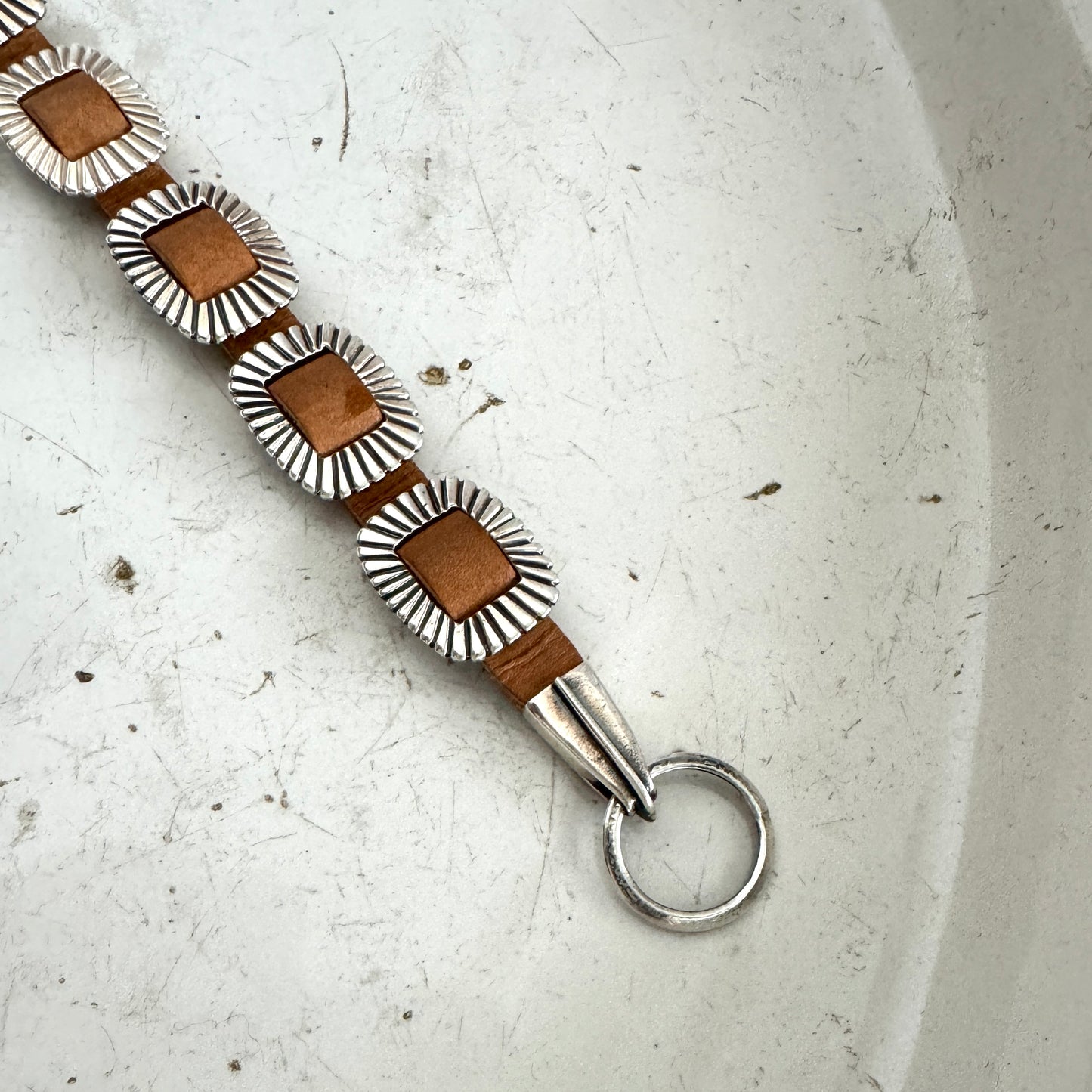 【By Order】Leather Concho Blacelet