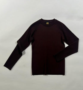 Mixed Rib Knit Pullover