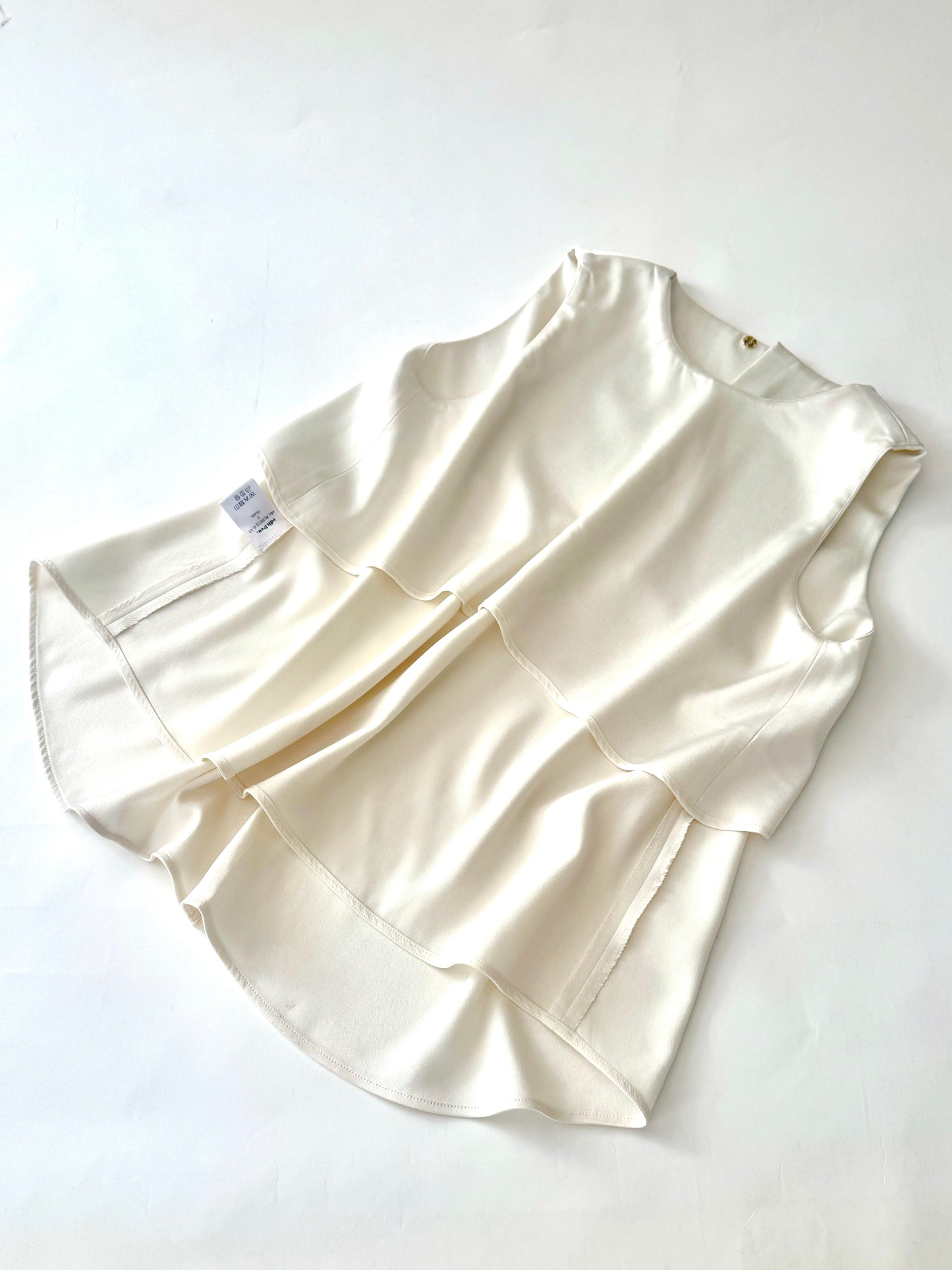 【Pre-order】　Silky Satin Georgette Shell Tops