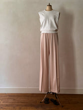 Load image into Gallery viewer, *New e&amp;c.PR0412　Silky Satin Georgette Tuck Pants