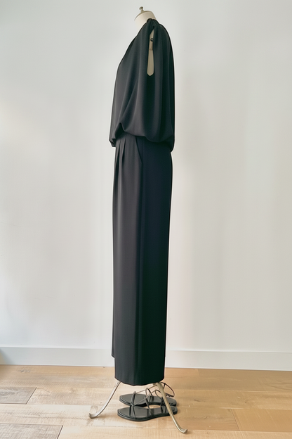 【NEW】Satin Georgette Sideline Drawstring Pants