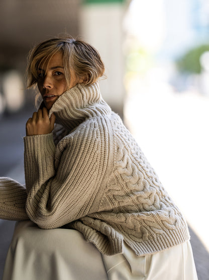 【Limited Stock】Mixed Cable Aran Sweater