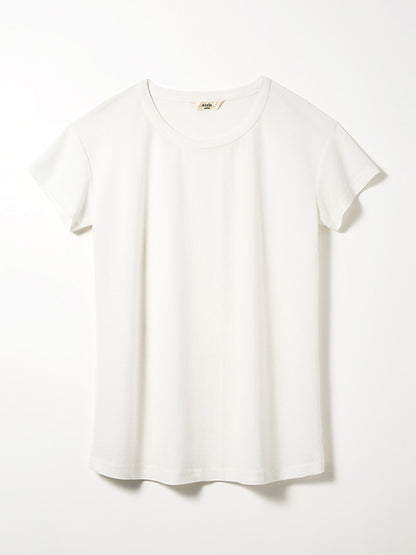 【Limited Stock】 Crew Neck T-shirts with Pockets(Off-white)