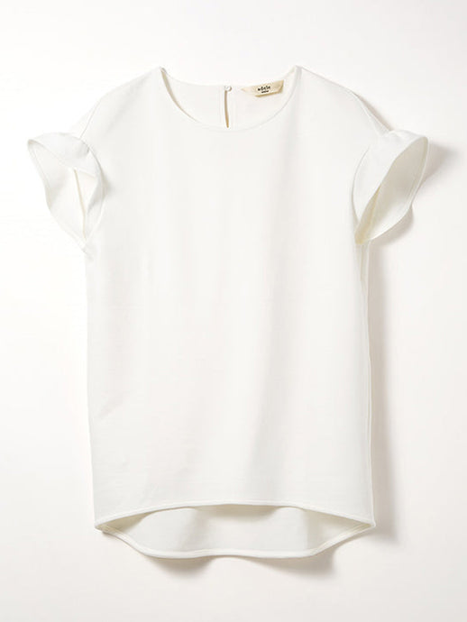 *Restock Frill Sleeve Tops (Off-white)