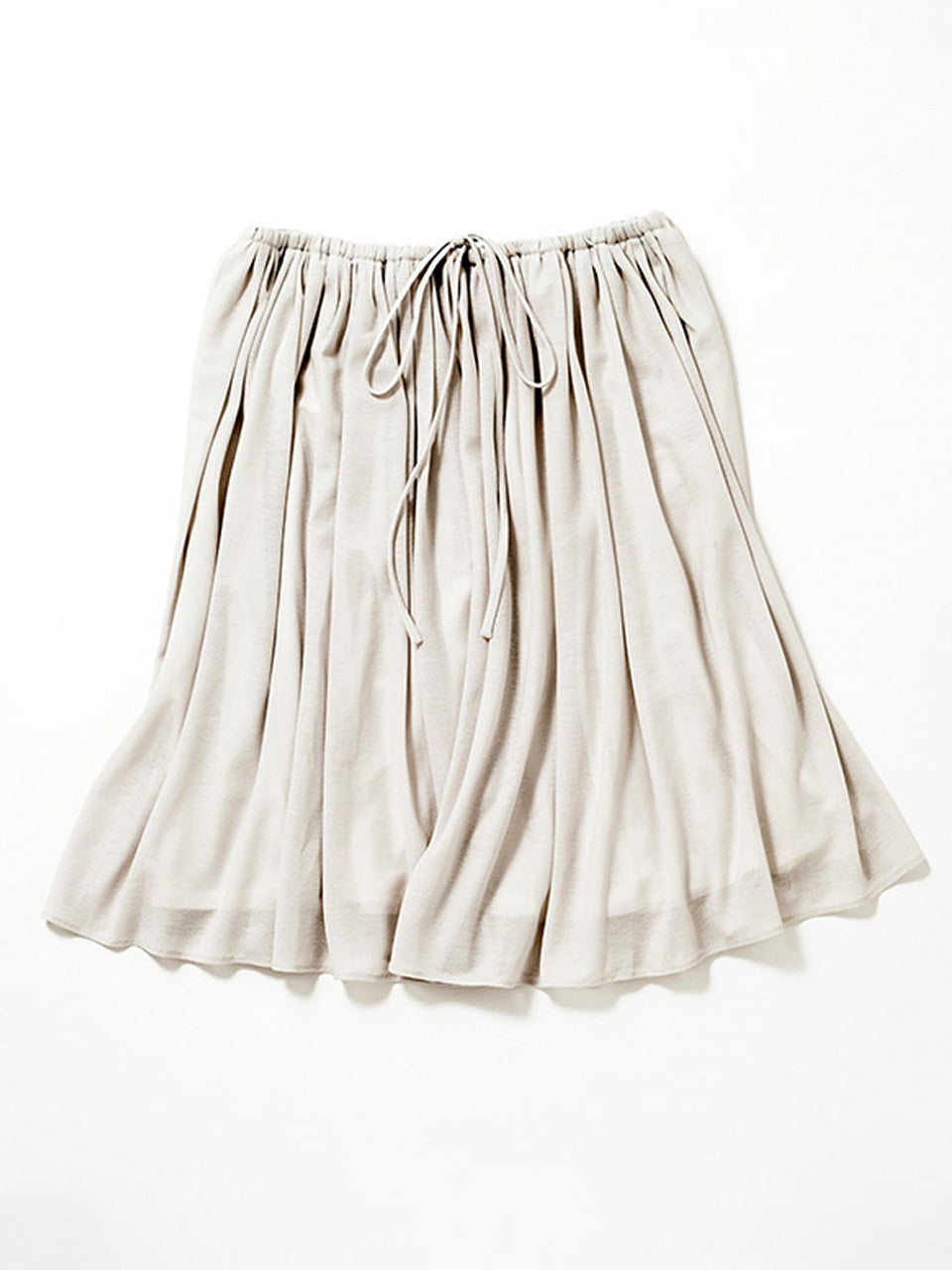 【 Last 1】 Knee Length Flared Skirt (Pale Gray)