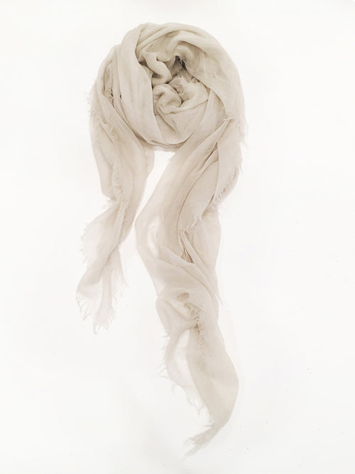【By Order】Cashmere Stole (Grayish White)