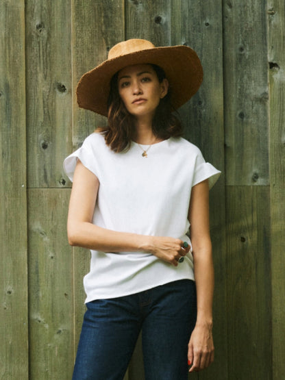 [Restock] Frill Sleeve Tops (Off-white)