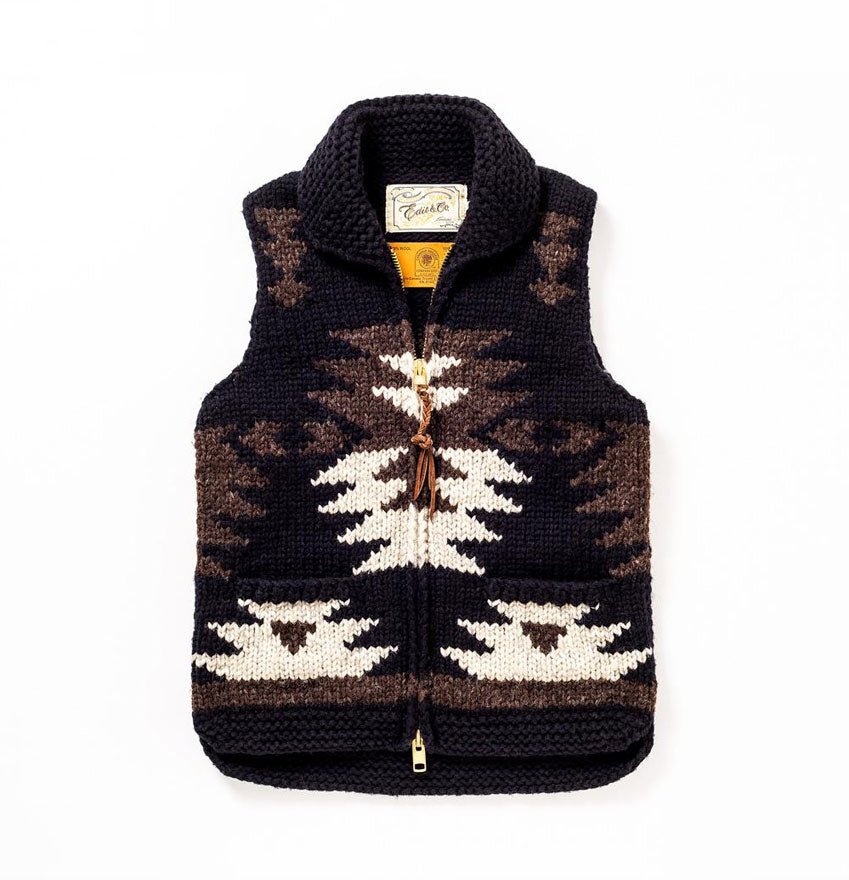 e & c.83 edit & co. × Canadian Sweater Collaboration Vest Tricolor (Black)