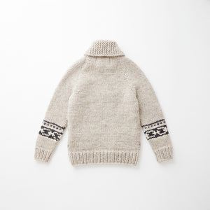 *sold out e&c.53h Lily Zip Up Sweater Tricolor (L.Oatmeal x Charcoal x Ivory)